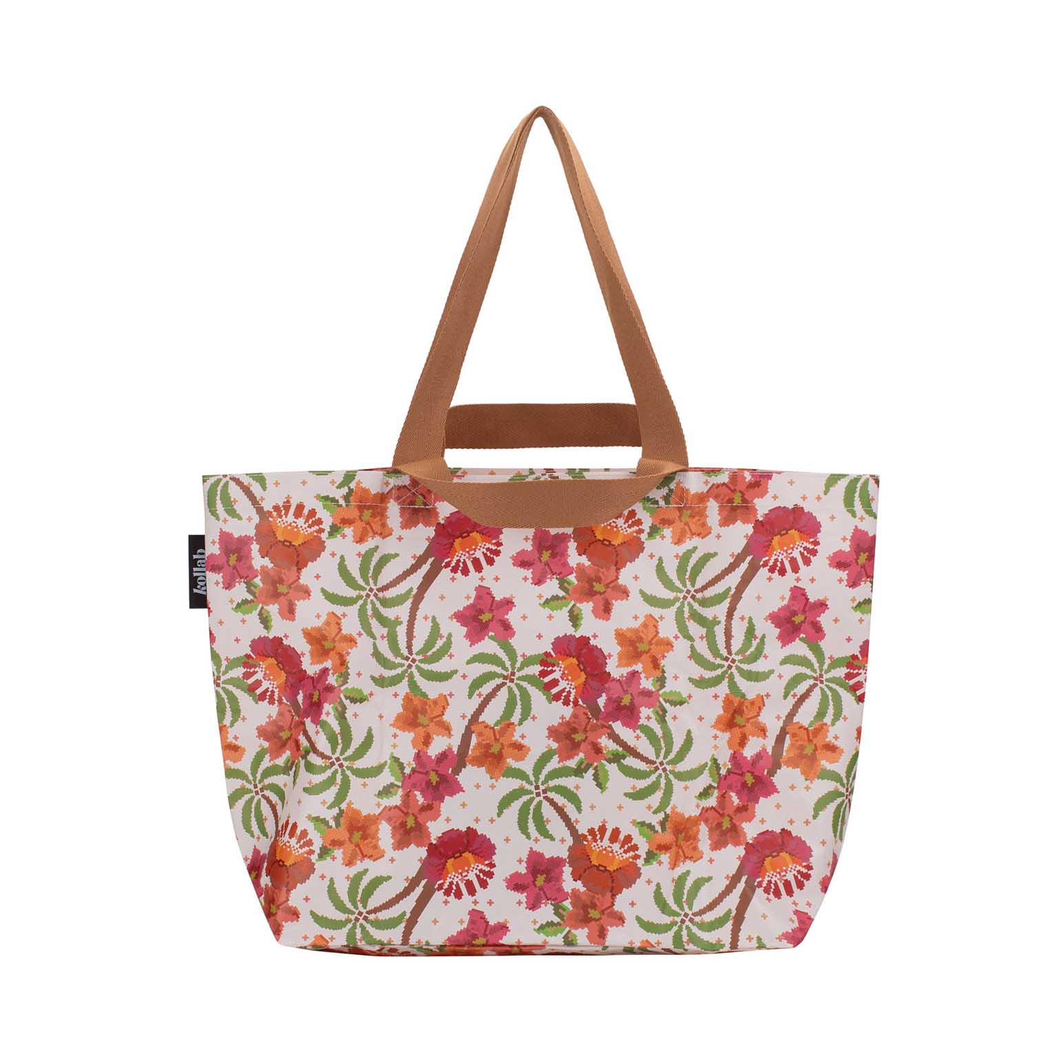 Kollab Shopper Tote Hibiscus Retreat
